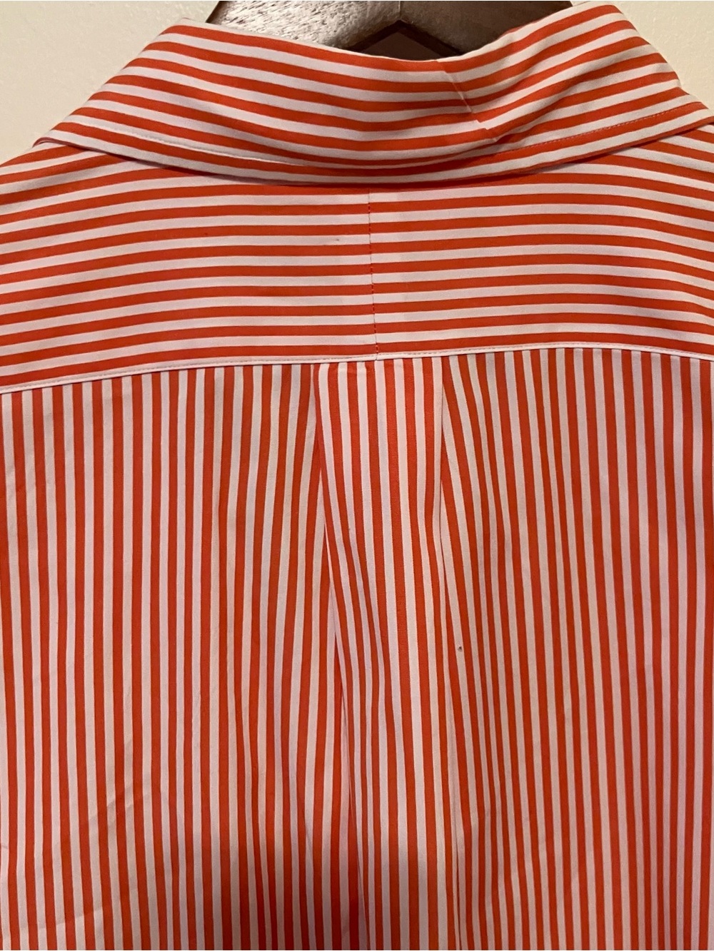 Men’s Ralph Lauren Classic Fit Orange Striped Button Down L Preppy Office - Picture 3 of 6